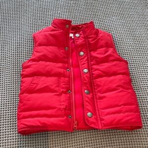 Kids Red Puffer Vest